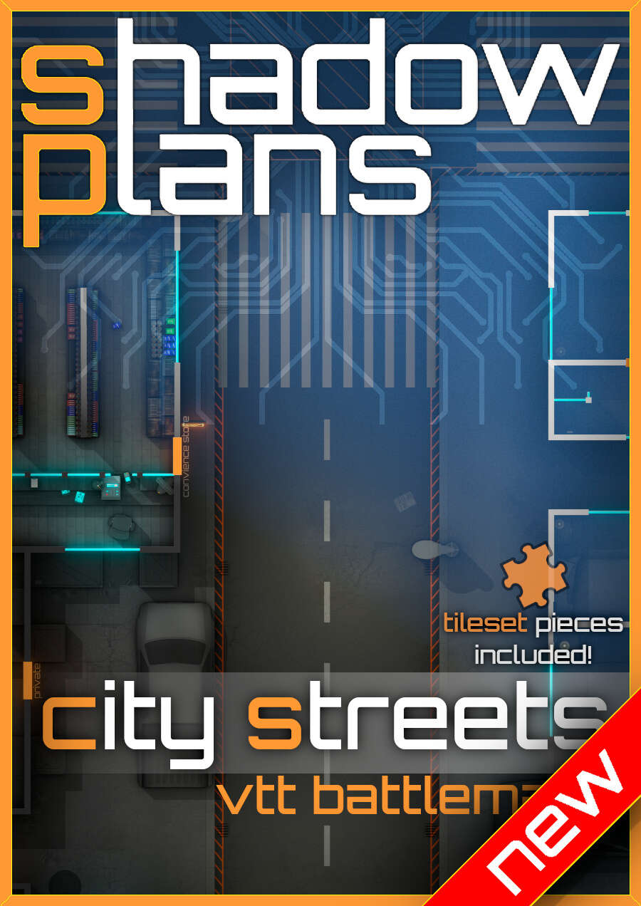 Shadowplans - City Streets - Shadowplans | DriveThruRPG