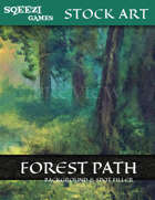 Stock Art Background: Forest Path