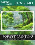 Stock Art Background: Forest Painting