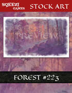 Stock Art Background: Forest Painting #223