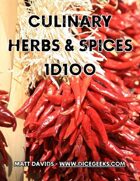 Culinary Herbs & Spices 1D100