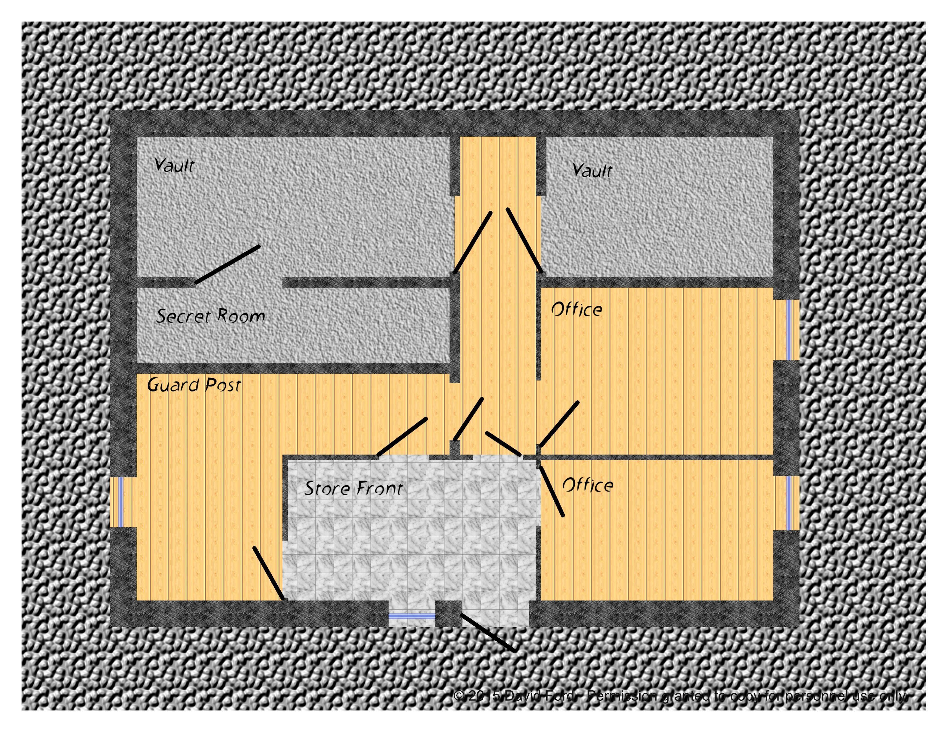 Small Bank map - David Ford | DriveThruRPG