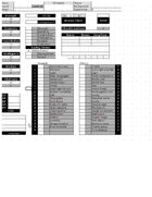 Dungeon Raiders character sheet for LibreOffice Calc