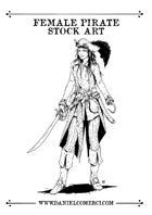 Female Pirate Stock Art