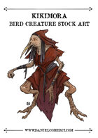 Kikimora Bird Creature Stock Art
