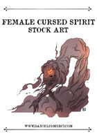 Cursed Woman Spirit Stock Art