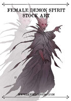 Female Demon Spirit Stock Art