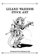 Lizard Warrior Stock Art