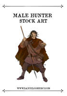 Male Hunter Stock Art