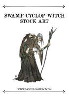 Swamp Cyclop Witch Stock Art