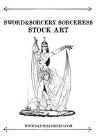 Female Sorceress Stock Art