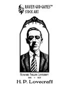 RGG Stock Art: H. P. Lovecraft Portrait