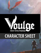 Voulge Classic Fantasy RPG Character Sheet