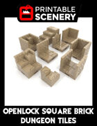 OpenLOCK Square Brick Dungeon Tiles