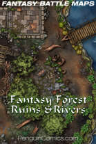 Battle Maps: Fantasy Forest - Ruins & Rivers