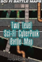 Battle Maps: Sci-Fi / Cyberpunk Two Level Battle Map