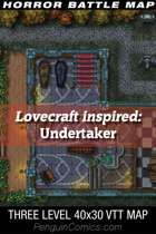 VTT Battle Maps - Lovecraft inspired: Undertaker - 40x30, 3 Levels