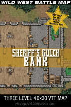 VTT Battle Maps - Sheriff's Gulch: Bank - 40x30, 3 Levels