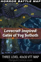 VTT Battle Maps - Lovecraft inspired: Gates of Yog Sothoth - 40x30, 3 Levels