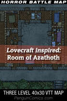 VTT Battle Maps - Lovecraft inspired: Room of Azathoth - 40x30, 3 Levels