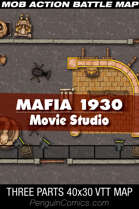 VTT Battle Maps - Mafia 1930: Movie Studio - 40x30, 3 Levels
