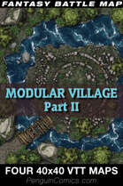 VTT Battle Maps - Modular Village Part II | 4 images, 40x40