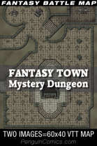 VTT Battle Maps - Fantasy Town: Mystery Dungeon, 60x40 Map