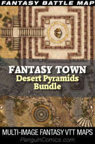 VTT Battle Maps: Fantasy Town XIV | Multi-image Maps [BUNDLE]