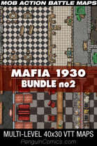 VTT BattleMaps: Mafia 1930 Bundle no2 | 40x30 maps [BUNDLE]