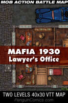 VTT Battle Maps - Mafia 1930: Lawyer's Office - 40x30, 2 Levels