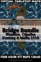 VTT Battle Maps: Bridge Bundle - Four genres [BUNDLE]