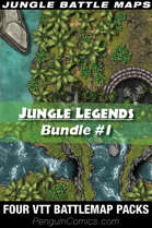 VTT Battle Maps - Jungle Legends: Bundle #1 - Four maps [BUNDLE]