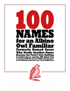 100 Names for an Albino Owl Familiar Formerly Named Oscar