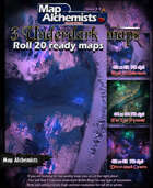 3 Underdark  Battle-Maps for Roll 20 and printing