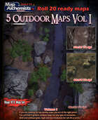 5 Outdoor Battle-Maps Volume I for Roll 20