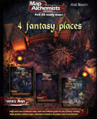 4 New fantasy places maps [BUNDLE]