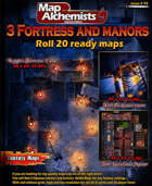 3 Fortress and Manors fantasy maps