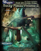 3 Rocky places Fantasy maps Volume II for VTT and printing
