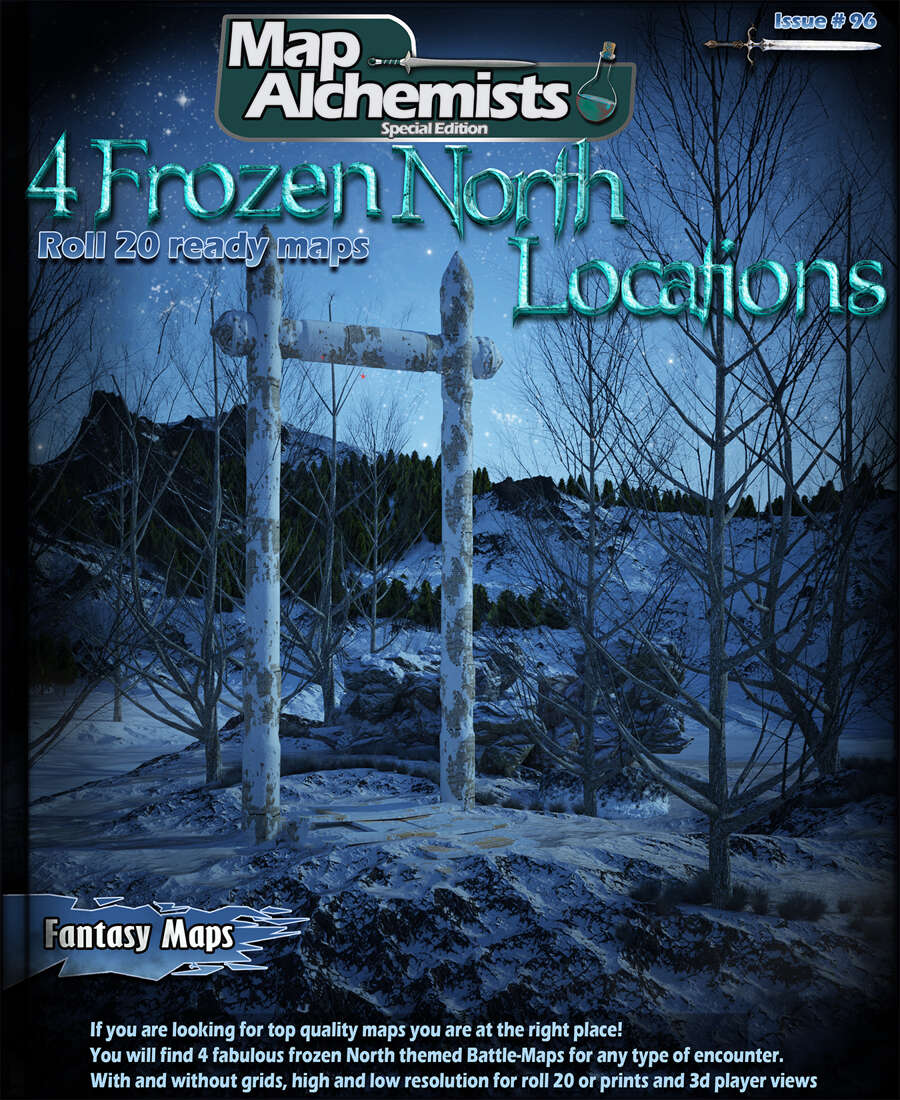 4 Winter battlemaps - Map alchemists | DriveThruRPG