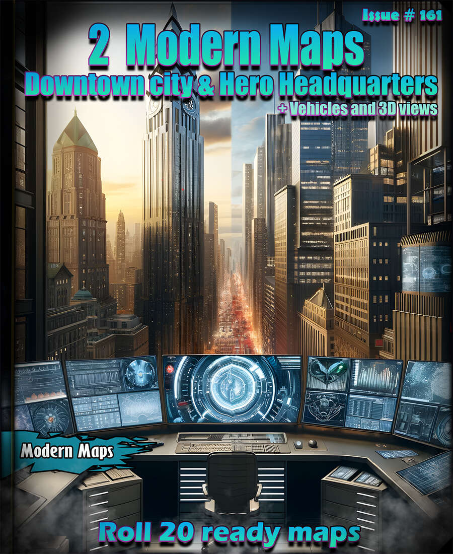 2 Modern maps The Headquarter and Downtown city action+ Vehicles - Map ...