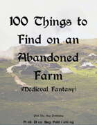 100 Things to Find on an Abandoned Farm