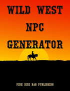Wild West NPC Generator