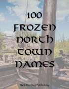 100 Frozen North Town Names