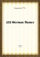 Gregorius21778: 132 German names