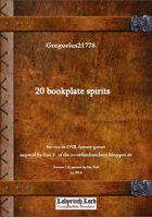 Gregorius21778: 20 bookplate spirits