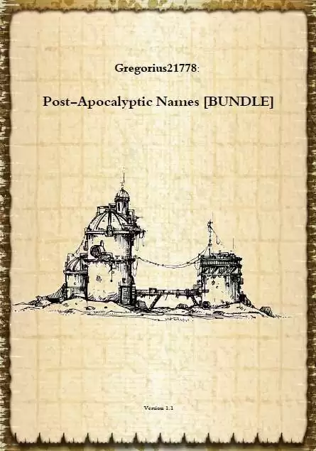 Post-Apocalyptic Names [BUNDLE] - Kai Pütz a.k.a Gregorius21778 | Post ...