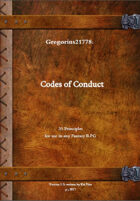 Gregorius21778: Codes of Conduct