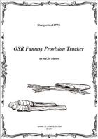 Gregorius21778: OSR Fantasy Provision Tracker
