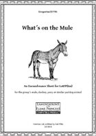 Gregorius21778: What is on the mule