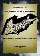 Gregorius21778: 99 Names for Starships: Merchants / Freighters / Traders